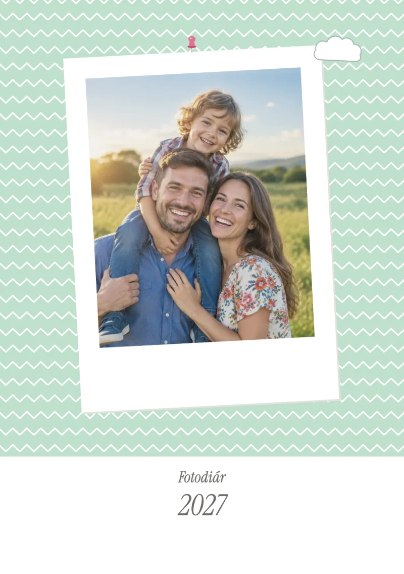 Obálka fotodiára Mätový polaroid
