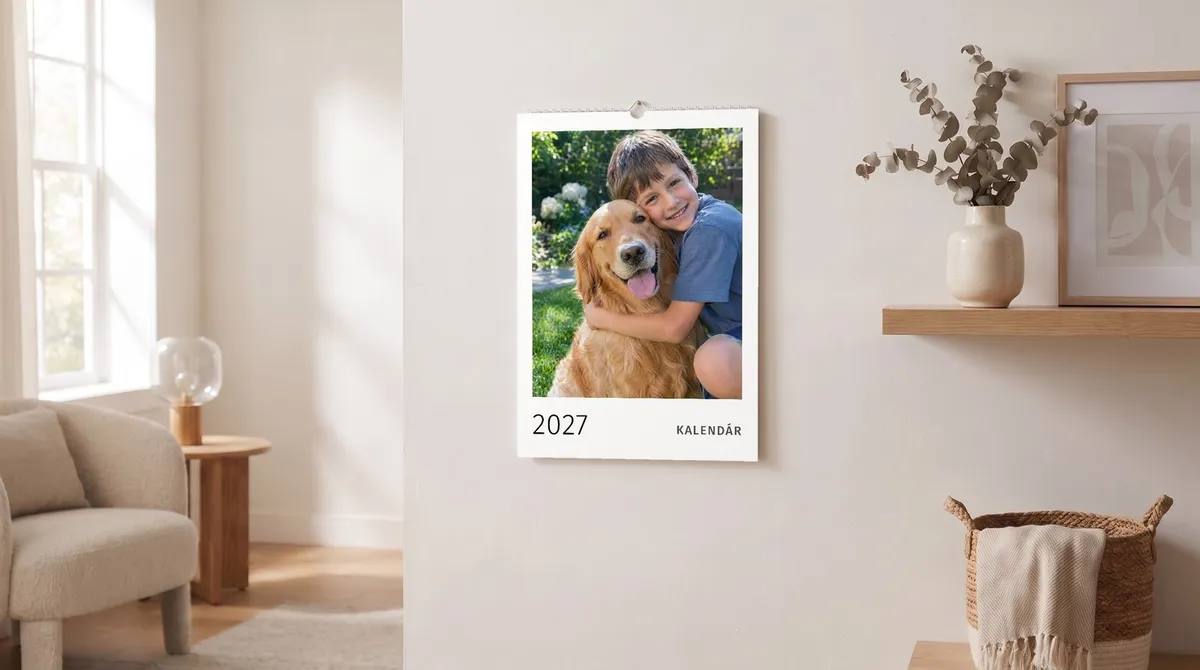Nástenný fotokalendár A3 v interiéri
